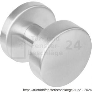 Intersteel Essentials 2246 Haustürknopf mittig 53 auf Rosette 52x10 mm für Wechselgarnitur Edelstahl gebürstet - D26005846 - afbeelding 1