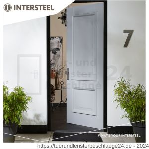 Intersteel Essentials 3962 Schutzbeschlag SKG*** mit Profilzylinder-Lochung 72 mm und Kernziehschutz Vordertürbeschlag rechteckig Edelstahl gebürstet - D26008641 - afbeelding 3