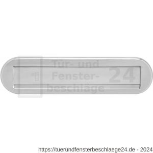 Intersteel Essentials 4000 Briefeinwurf oval 340x80 mm Edelstahl gebürstet - D26007309 - afbeelding 1