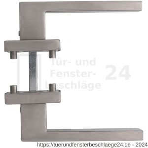 Intersteel Living 4057 Türdrücker Amsterdam auf quadratische massive Rosette 53x53x10 mm Edelstahl gebürstet Hintertürbeschlag - D26010695 - afbeelding 2