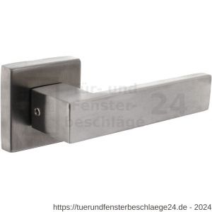 Intersteel Living 4057 Türdrücker Amsterdam auf quadratische massive Rosette 53x53x10 mm Edelstahl gebürstet Hintertürbeschlag - D26010695 - afbeelding 1