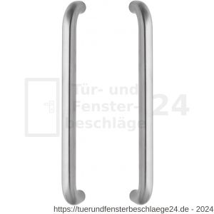 Intersteel Essentials 4323 Stoßgriffe Set U-Form 455x80x30 Bohrmaß 425 mm Edelstahl gebürstet - D26006088 - afbeelding 1