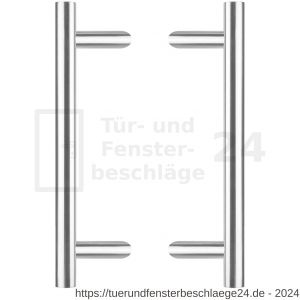 Intersteel Essentials 4329 Türgriffe paarweise T-schräg 600x90x30 mm Mittenabstand 400 mm Edelstahl gebürstet - D26008717 - afbeelding 1