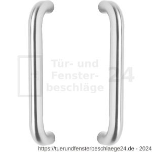 Intersteel Essentials 4332 Stoßgriffe gebogen 220 mm Edelstahl gebürstet - D26006127 - afbeelding 1