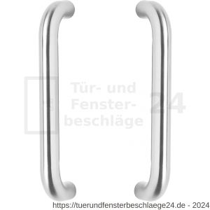 Intersteel Essentials 4340 Türgriffe paarweise U-Form 330x80x30 mm Mittenabstand 300 mm Edelstahl gebürstet - D26008770 - afbeelding 1