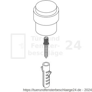 Intersteel Essentials 4420 Türstopper 30 Bodenmontage Edelstahl gebürstet - D26007390 - afbeelding 5