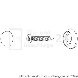 Intersteel Essentials 4421 Türstopper 20 mm Wandmontage Edelstahl gebürstet - D26006161 - afbeelding 3