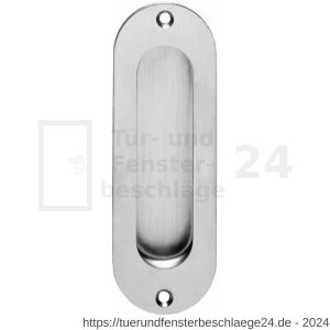 Intersteel Essentials 4476 Griffmuschel Oval 120x40 mm mit Schraublöchern Edelstahl gebürstet - D26007655 - afbeelding 1