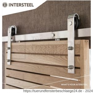 Intersteel Living 4501 Schiebetürsystem Basic Edelstahl gebürstet - D26008785 - afbeelding 4