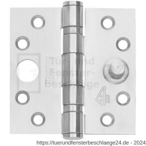 Intersteel Essentials 4625 Sicherheits Kugellagerscharnier quadratisch 89x89x2,5 mm bis 80 kg Edelstahl gebürstet - D26007207 - afbeelding 1