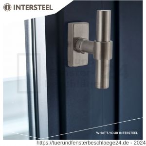 Intersteel Living 6156 Fenstergriff T-Modell Recht Edelstahl gebürstet - D26010129 - afbeelding 2