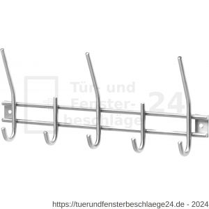 Intersteel Essentials 7380 Garderobe 5 haken Edelstahl gebürstet - D26006187 - afbeelding 1