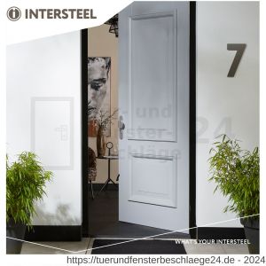 Intersteel Living 3796 Schutzbeschlag SKG*** Griff-Klinke mit Profilzylinder 72 mm und Kernziehschutz - D26008847 - afbeelding 3