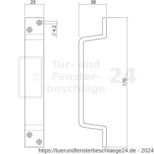 Intersteel Living 8725 Handgriff 170 mm Aluminium F1 - D26004258 - afbeelding 2