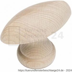 Intersteel Living 8580 Möbelknopf glatt oval Holz - D26004051 - afbeelding 1