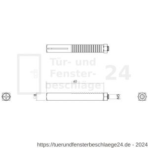 Intersteel 9755 1 Wechselstift Keilbolzen Befestigung 8x60 mm - D26010072 - afbeelding 2