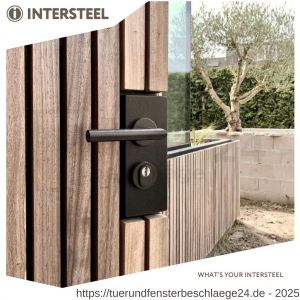 Intersteel Living 4057 Satz Hintertürbeschläge rund SKG*** mit Kernziehschutz Edelstahl schwarz - D26009689 - afbeelding 3
